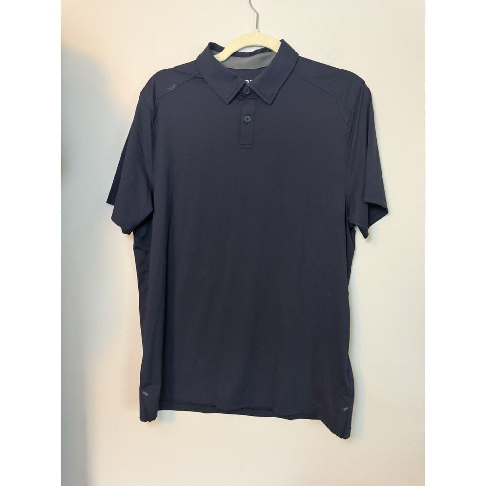 Rhône Navy Blue Performance Polo Men's Sz M NEE
